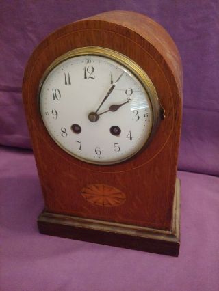Antique French Mantle Clock,  Japy Freres Spares Or Repairs (a)