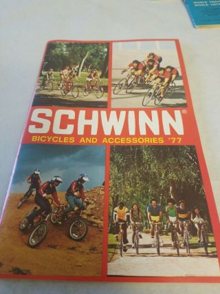 1977 Schwinn Bicycle & Accessories Full Line Sales Brochure 77