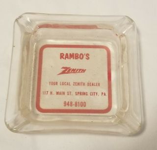 Vintage Advertising Ash Tray Rambo 