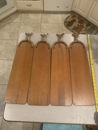 Vintage Hunter Ceiling Fan Blades For 52” Fan Salvaged From Model 22270.