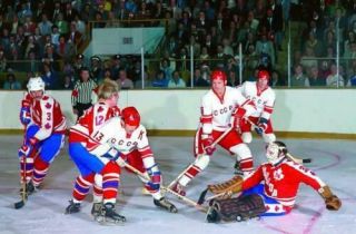 Valeri Kharlamov,  Gerry Cheevers Team Wha 1974 Series With Russia 8x10 Photo