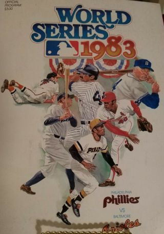 1983 World Series Official Program - Phillies Vs Orioles - Mlb Baseball