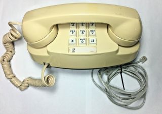Vintage Beige Touch Tone At&t Telephone Cs2702bmg