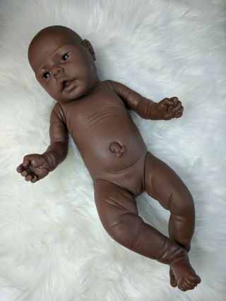 Jesmar Newborn Baby Girl Doll Anatomically Correct Realistic African American