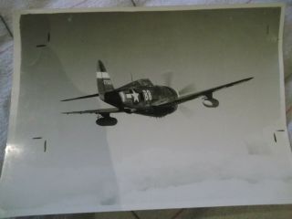 114) Orig Photo Usaaf P - 47 Thunderbolt 275587 B8 - V