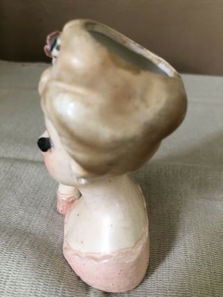 Vintage Inarco E - 480 Miniature Lady Head Vase 1963 2