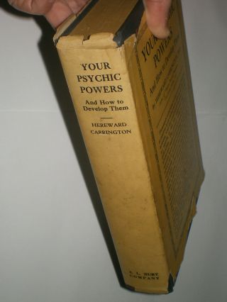 1920 YOUR PSYCHIC POWERS by Hereward Carrington Astrology ANTIQUE BOOK Rare 2