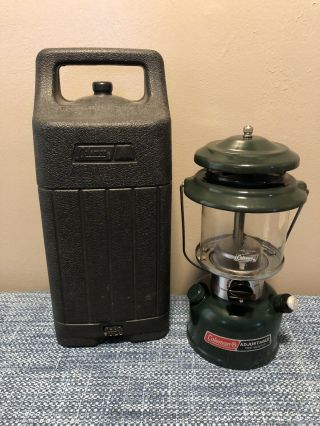 Vintage Coleman 288a Gas 2 Mantle Lantern With Case 5/94