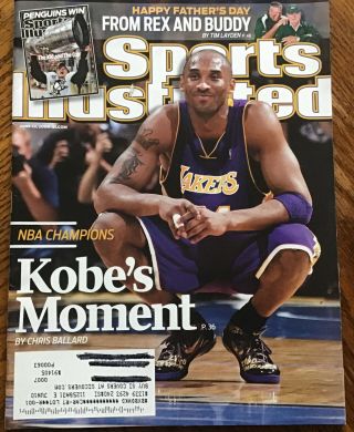 Sports Illustrated June 22,  2009 Kobe Bryant Los Angeles Lakers Nba Champions