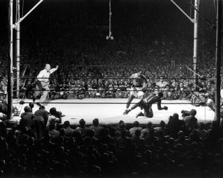1955 Boxers Rocky Marciano Vs Archie Moore 8x10 Photo Boxing Heavyweight Match