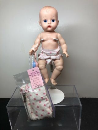 8” Vintage Vogue Ginny Ginnette Baby Doll Rattle And Sleeper Me