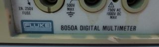 Fluke 8050A Digital Multimeter and 2