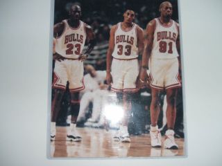 Jordan Pippen Rodman Chicago Bulls 8x10 Picture Photo Nba 3 Bulls