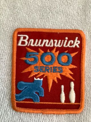 Vintage Bowling Patch Brunswick 500 Series