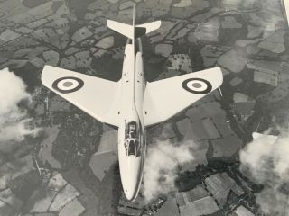 Raf Hawker Hunter Aircraft Publicity Photograph
