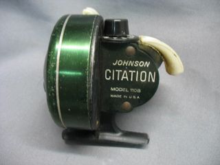 Vintage Johnson Citation Model 110b Fishing Reel In Great