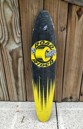 Road Rider Slalom Skateboard Deck - Wheel Graphics - Shrink Wrap - Fibergass