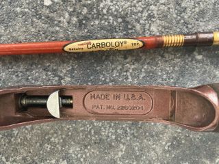 Vtg Ted Williams Carboloy Fishing Rod Model 535 - 30187 6 