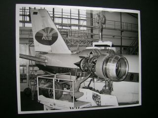 Rolls Royce Engine M45h / Focker 614 - 1971 Rr Press Photo 10 X 8 " 3