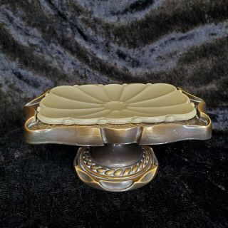 4 pc Vintage antique Brass Finish Toilet Paper Holder Towel Brkt Soap Dish Hold 3