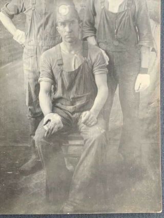 Vintage Antique 1910s RPPC Postcard Photo Miners Picher Oklahoma Joplin Missouri 3