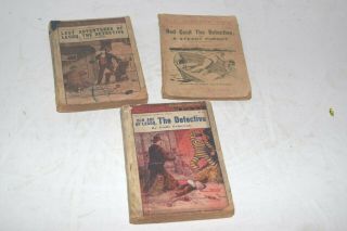 Antique Set Of 3 19th Century Pulp Detective Novels - Lecoq The Detective/cecil