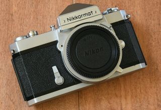 Nikon Nikkormat Ft Slr Vintage Film Camera Body Chrome Minty Collectable