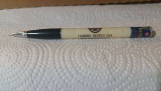 Vintage " Veedol,  Ferriby Supply Co. ,  Saginaw,  Michigan " Can Top Mechanical Pencil