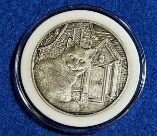 Lisa Parker " What Lies Within " 1 Oz.  999 Silver Antiqued Coin In Decor Capsule