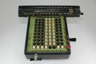 Monroe Early 1900’s Vintage Monroe Mechanical Adding Machine Calculator