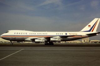 35mm Colour Slide Of China Airlines Cargo Boeing 747 - 209f B - 1894
