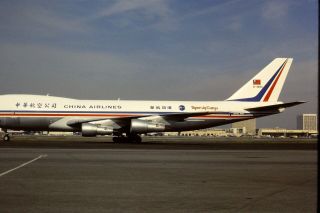 35mm Colour Slide of China Airlines Cargo Boeing 747 - 209F B - 1894 2