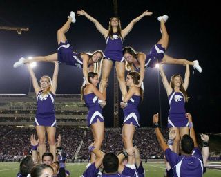 Kansas State College Cheerleaders Glossy 8x10 Photo Print 23082005018