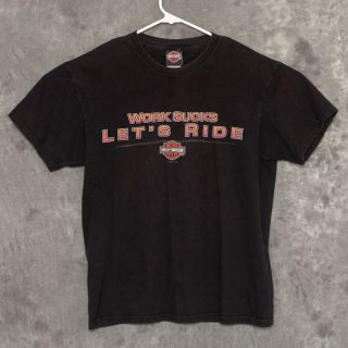 Harley Davidson Las Vegas Nevada Mens T Shirt Size L Black