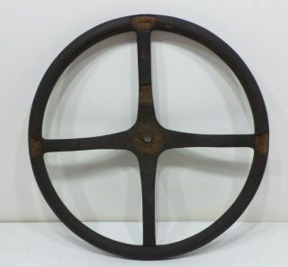 Antique Model T Steering Wheel - 17 1/2 " Diameter A Vintage Part