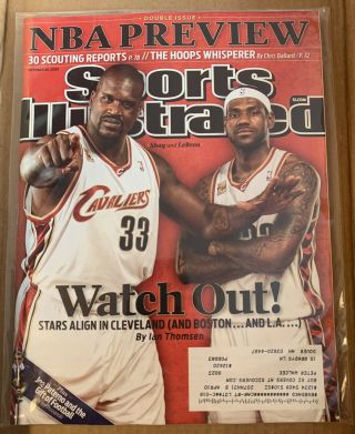 Sports Illustrated October 26 2009 Shaq Lebron James Nba Cleveland Cavaliers