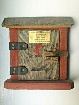 Vintage Outhouse/shed Decor - Leave A Note - Door Sign