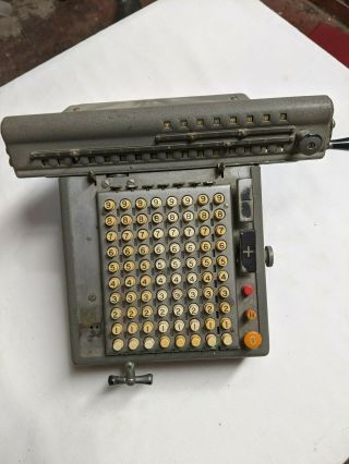 Vintage Monroe Electro - Mechanical Calculator Adding Machine - Seems To Work
