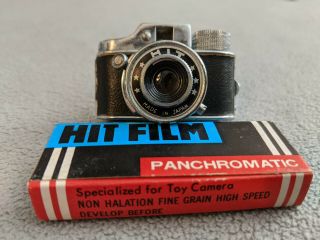 Vintage Hit Mini Camera With Film And Leather Case