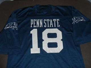 Vintage 70s Champion Penn State Nittany Lions Football Jersey Size L Usa Made