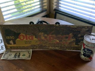 Vintage 1940’s Old Export Union Made Beer Sign Soda,  Farm,  Oil,  Gas