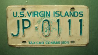 Us Virgin Islands - Saint John - Taxi License Plate - 1993