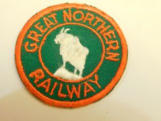 Vintage Great Northern Railway Railroad Train Embroidered Twill Patch Green