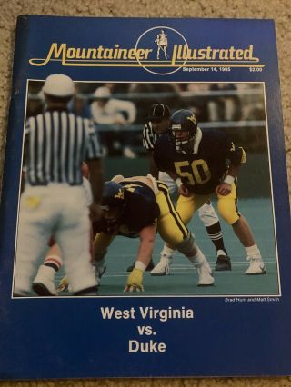 1985 West Virginia Duke College Football Program