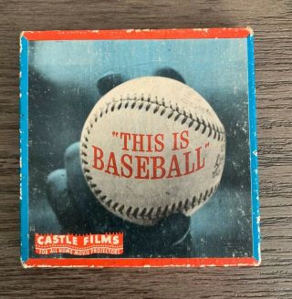 Vintage Castle Films No.  3024 Complete Edition 8mm This Is Baseball.