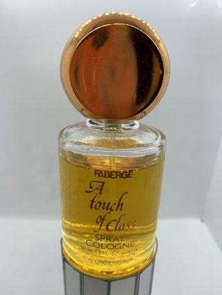 Vintage Faberge A Touch Of Class Cologne Spray 1.  6 Fl Oz 85 - 90 Full