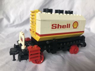 Lego Vintage Train 7816 - Shell Tanker Wagon - 97 Complete