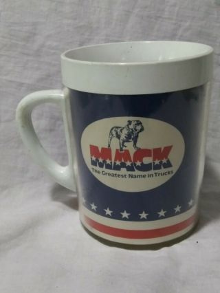 Vintage Mack Trucks Bulldog Coffee Mug The Greatest Name In Trucks Thermo Serv