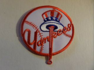 York Yankees Mlb Embroidered 3 - 1/2 X 3 - 1/2 Iron On Patch