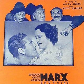 1935 Alone Marx Brothers A Night At The Opera Nacio Freed Vintage Sheet Music